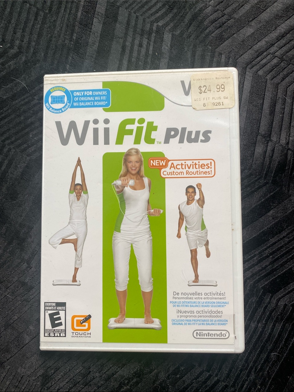 Nintendo Wii Fit Plus Video Game - White & Green Cover
